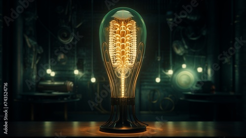 An otherworldly light lamp design inspired by alien technology
