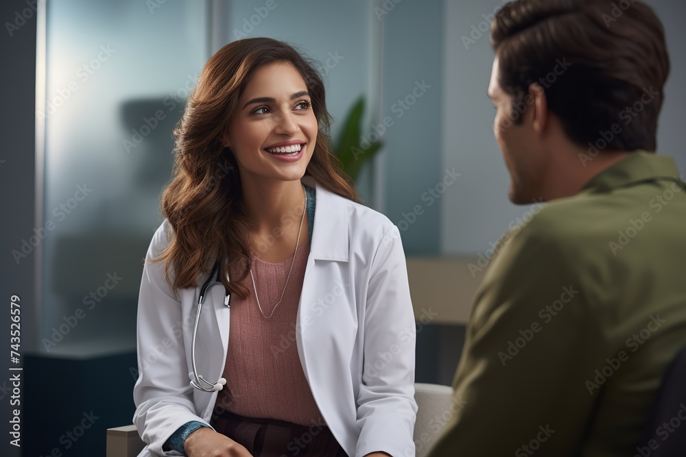 doctor talking to patient. doctor talking to patient.
