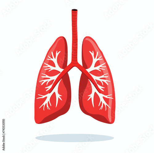 lung icon with white background vector art