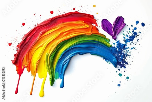 LGBTQ Pride silver gray. Rainbow rainbow lane colorful advocacy diversity Flag. Gradient motley colored bistre LGBT rights parade festival dreamy diverse gender illustration