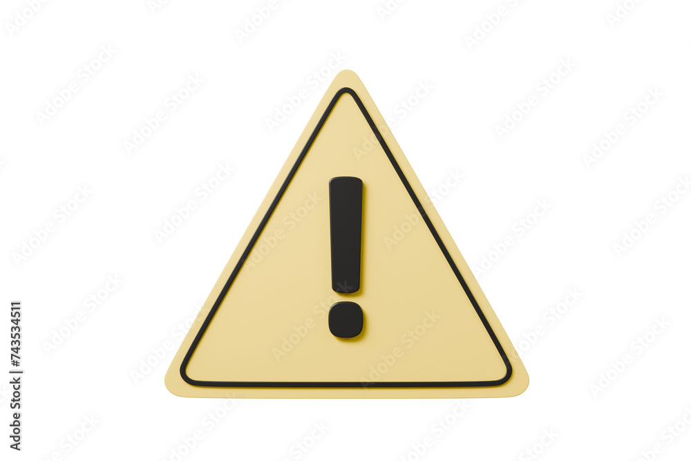 3D yellow triangle warning symbol icon. on isolated blue background. Error alert safety concept. attention, advice help, important, elements. alert. safety security. copy space. 3d render illustration 3D yellow triangle warning symbol icon. on isolated blue background. Error alert safety concept. attention, advice help, important, elements. alert. safety security. copy space. 3d render illustration