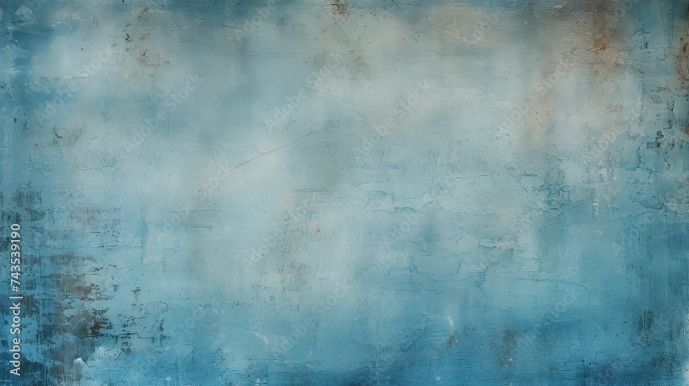 Blue Grunge Background. Abstract Vintage Texture Design with Subtle Colours and Old Paper Effect