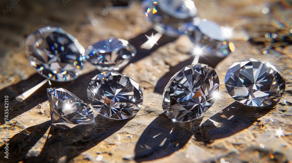 Diamond assortment. Generative AI Diamond assortment. Generative AI