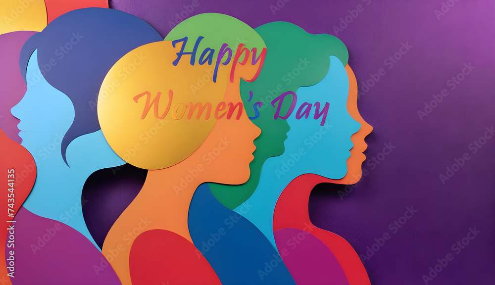 Happy Women's Day card for International women's day Happy Women's Day card for International women's day