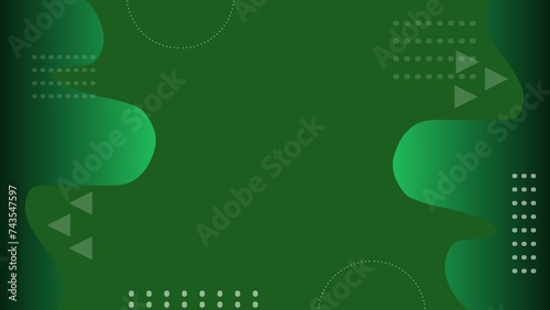 Green technology background with geometry
