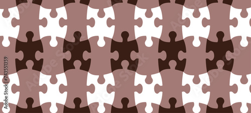 background in the form of brown puzzles