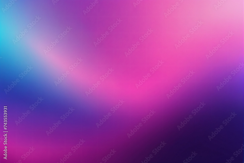 Fototapeta premium Blurred color gradient purple pink blue grainy color gradient background dark abstract backdrop banner poster card wallpaper website header design