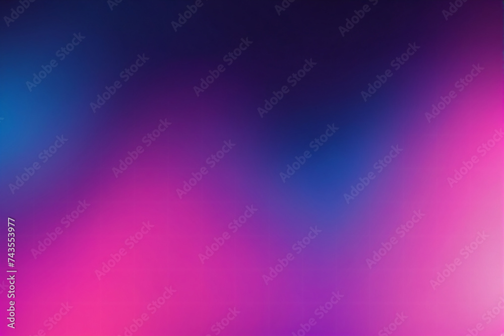 Blurred color gradient purple pink blue grainy color gradient background dark abstract backdrop banner poster card wallpaper website header design