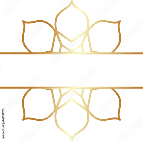 Gold Pattern Border Frame