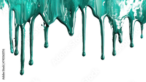 Tosca dripping paint isolated on transparent background