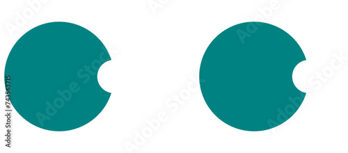 An emoji vector image icon illustration that can express various expressions and emotions. Used for making eyes, eyeballs, eyes, gaze, expression, emotion, animation, and characters. 표정과 감정표현 얼굴 아이콘
