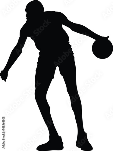 Basketball player silhouette illustration