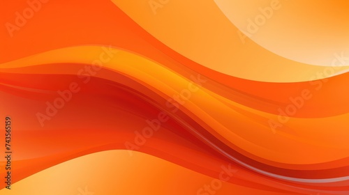 Orange background with dynamic abstract shapes