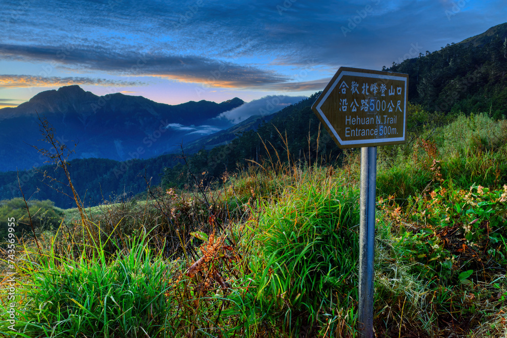 sunrise at hehuan mountain