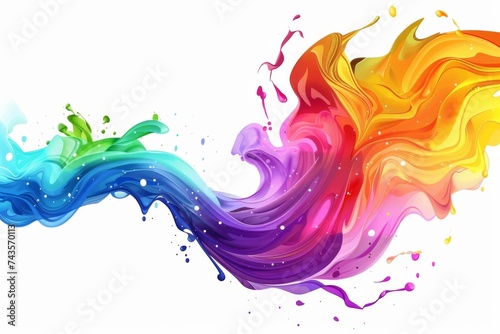 LGBTQ Pride ceterogender. Rainbow ecstasy colorful treaty diversity Flag. Gradient motley colored peculiar LGBT rights parade festival contentment diverse gender illustration photo