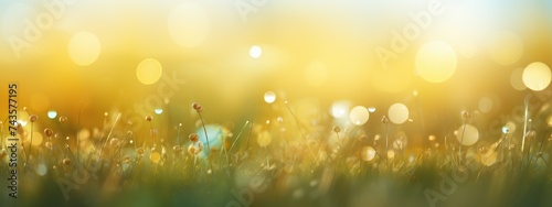 Golden Sunlight Dancing on a Lush Meadow - A Serene Generative AI Scene
