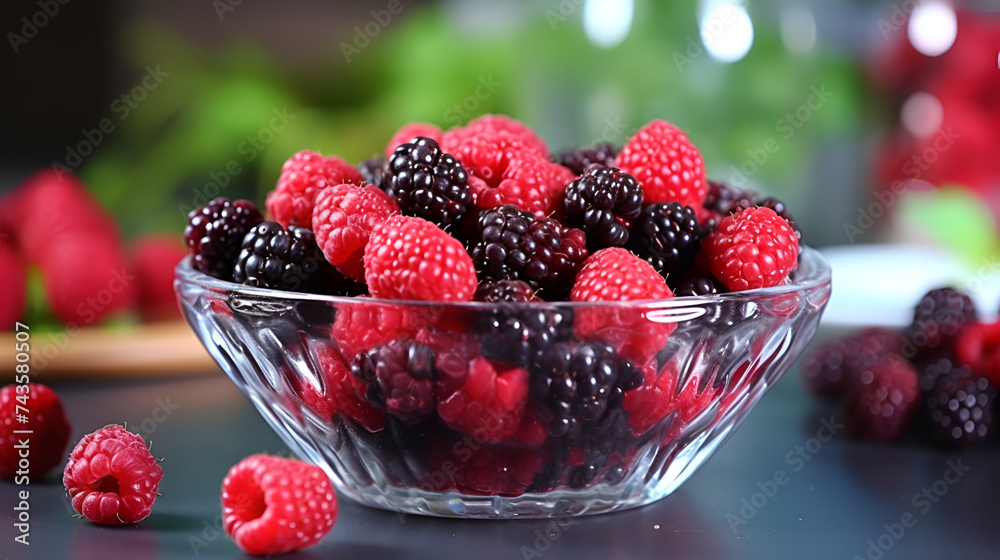 Raspberry, blackberry and mint leaf in ceramic brown bowl isolated on white background,Blackberries strawberries and red currants in a plate
Raspberry, blackberry and mint leaf in ceramic brown bowl isolated on white background,Blackberries strawberries and red currants in a plate