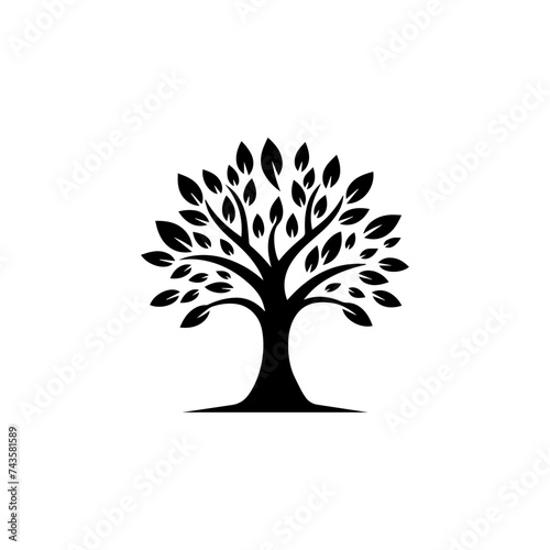 Nature Tree Logo Vector Simple Design
