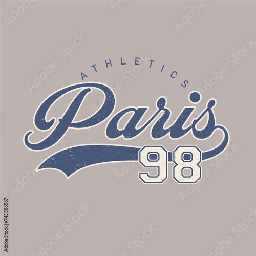 Athletic city slogan varsity design