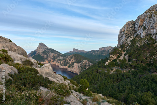 View from Mirador Es Colomer to Cap de Formentor, Mallorca