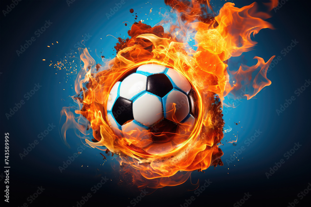 Fototapeta premium soccer sport on background