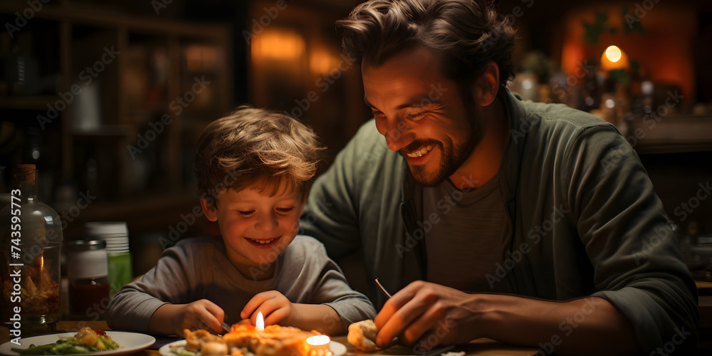 Father and Child Togetherness, Playing, Laughing and Enjoying Moments Together