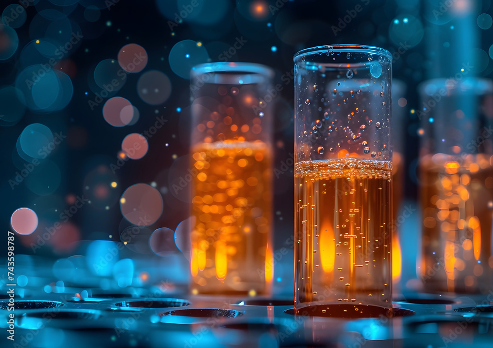 Biology research and biomedical chemistry, biotechnology and future healthcare concepts. Biology research and biomedical chemistry, biotechnology and future healthcare concepts.