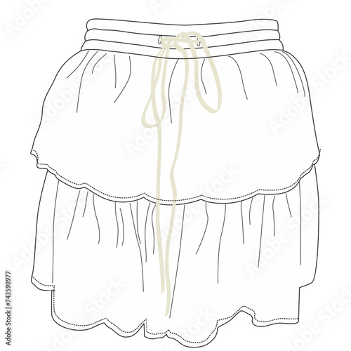 ladies short skirts artwork print vector art