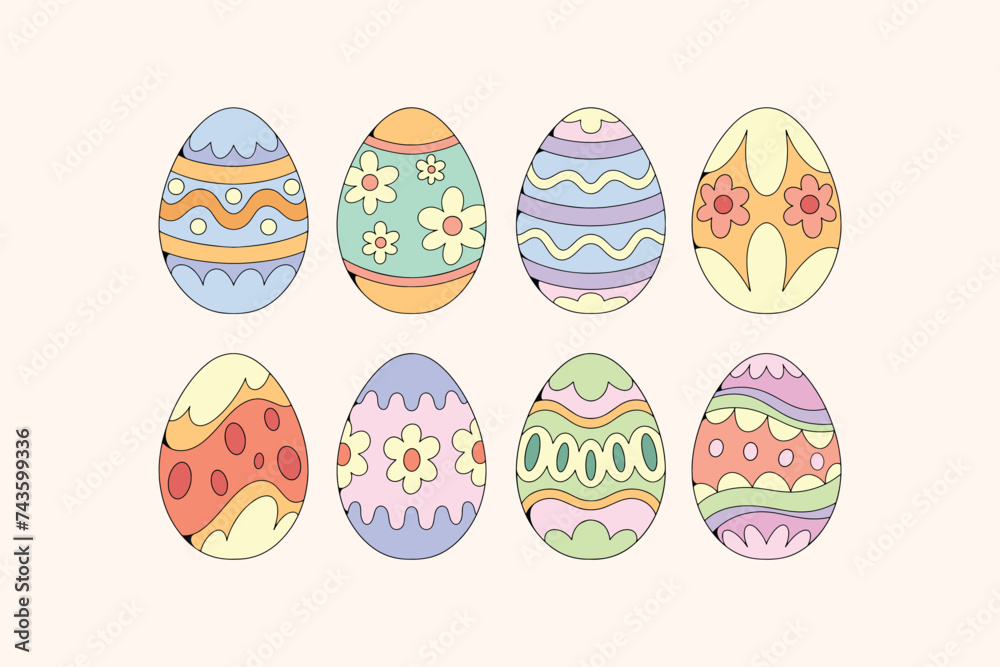 Hand Drawn Easter Egg Illustration Collection