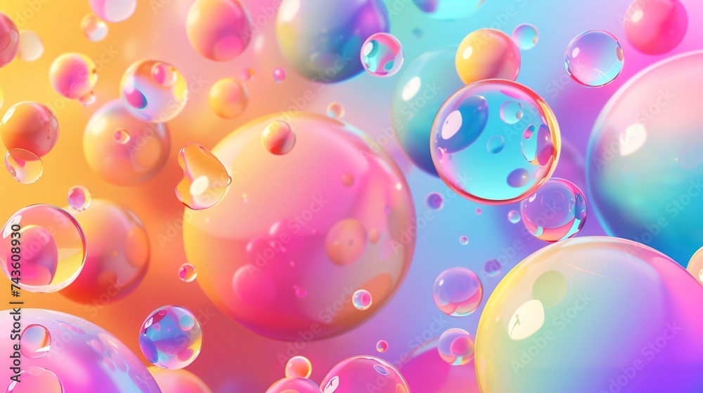 Liquid geometric gradient colorful background. Abstract liquid geometric gradient background. 3d render,, generative ai Liquid geometric gradient colorful background. Abstract liquid geometric gradient background. 3d render,, generative ai