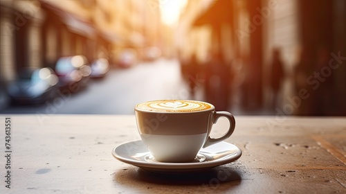 cup of coffee on table