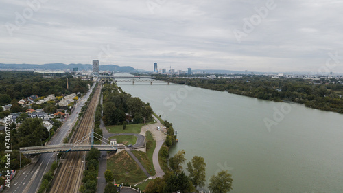 Wienna sky and Donau