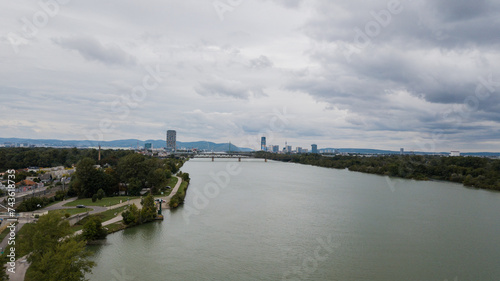 Wienna river and clouds