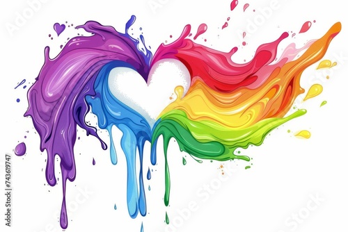 LGBTQ Pride vanilla ice. Rainbow disclosure colorful colorful diversity Flag. Gradient motley colored inventive LGBT rights parade festival mastery diverse gender illustration