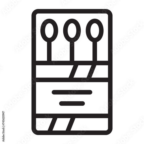 matches line icon