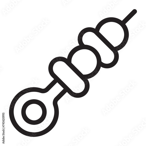 skewer line icon