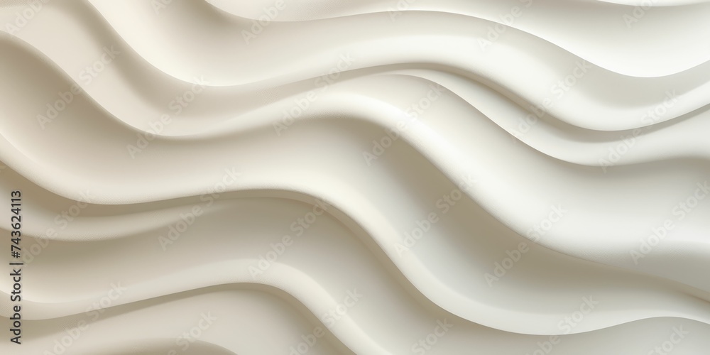White Cream Texture Featuring Wavy Mass Pattern White Cream Texture Featuring Wavy Mass Pattern