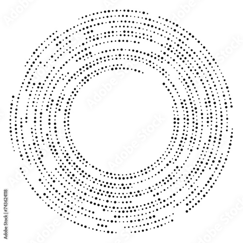 Circle halftone dotted background
