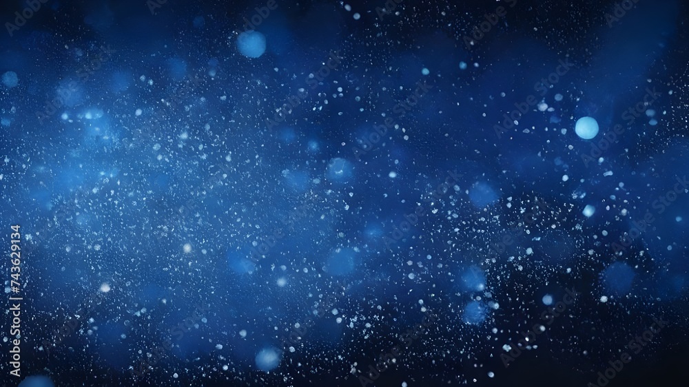 Dark blue and glow particle abstract background