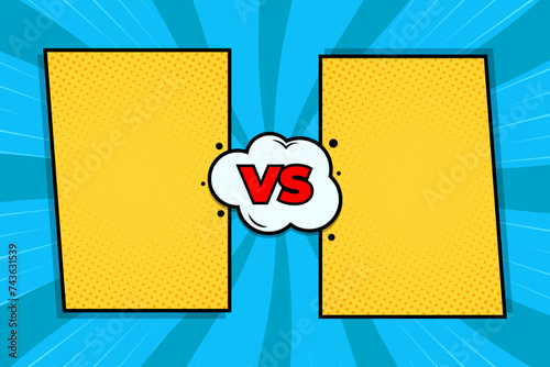 background versus flat comic vector image