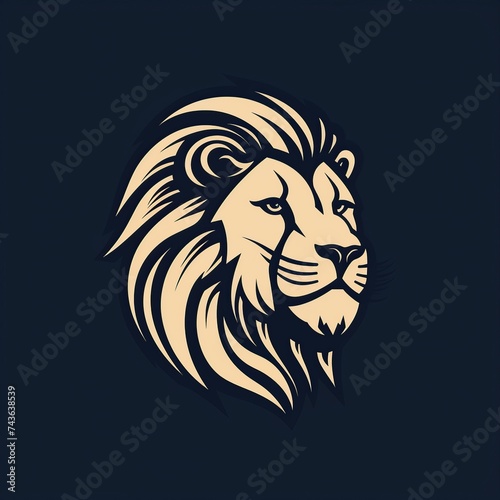 Bold Lion Emblem for Branding and Identity