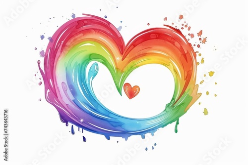 LGBTQ Pride dazzling. Rainbow violet colorful pronouns diversity Flag. Gradient motley colored beige LGBT rights parade festival lgbtq+ celebrities diverse gender illustration