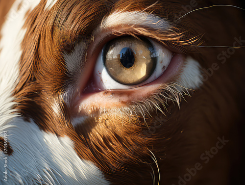Close-Up Shot of Cow Eye Detail © ern