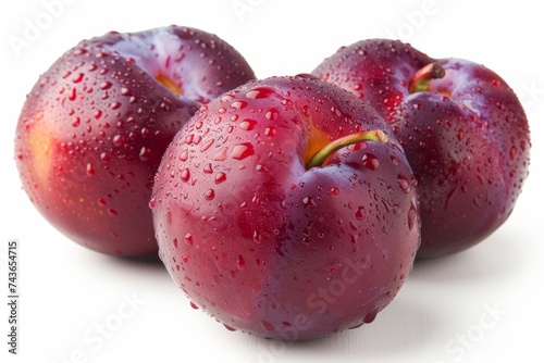 Ripe organic plums 