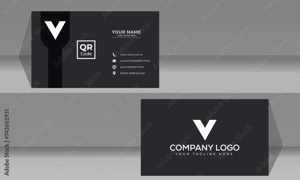 Business card for company branding official corporate personal own void grab business creative introduction cyberspace logotype modern print as well as identity symbol premium visiting official.