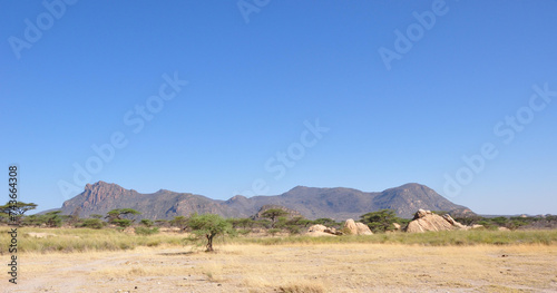 desert landscape, dry land, Shaba & Samburu Nationalpark, Wüsten-Landschaft, Nationalpark