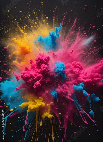 spray paint with vibrant colors
