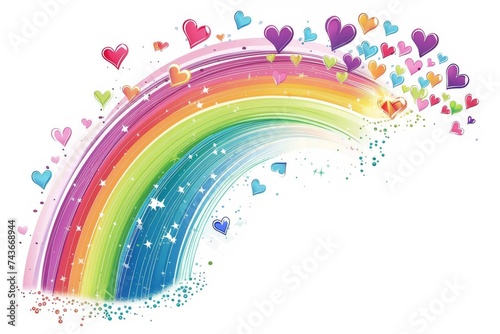 LGBTQ Pride paper cutout. Rainbow variegated colorful flirtation diversity Flag. Gradient motley colored lgbtqia2 LGBT rights parade festival boundary pride community equality