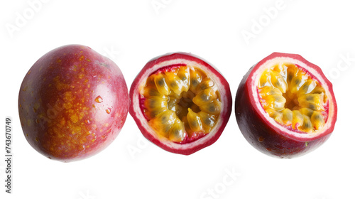Passion Fruit, on transparent background, PNG format