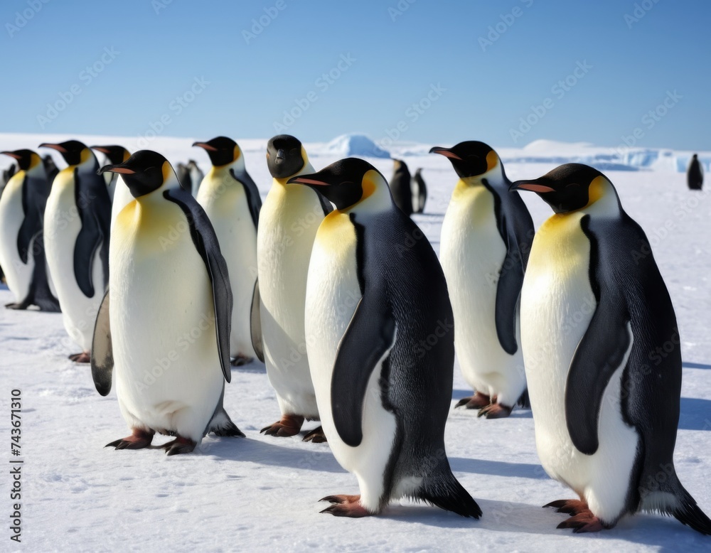 Obraz premium Emperor penguins